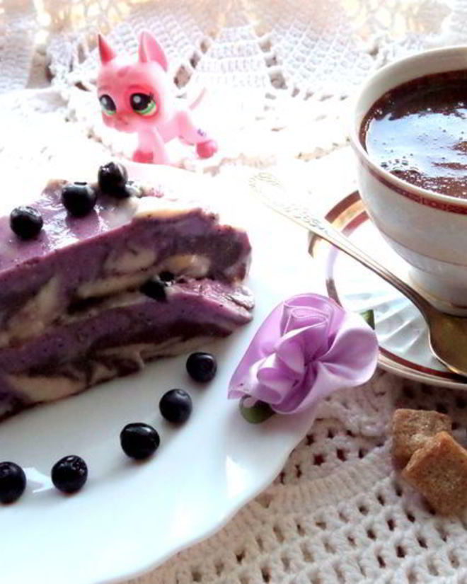 Рецепт разноцветного молочно-ягодного желе