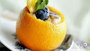 Рецепт Апельсинова-голубичного суфле