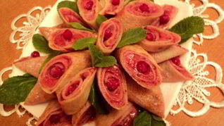 Рецепт Блинчиков с ягодным суфле