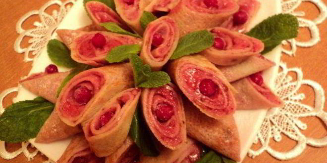 Рецепт блинчиков с ягодным суфле