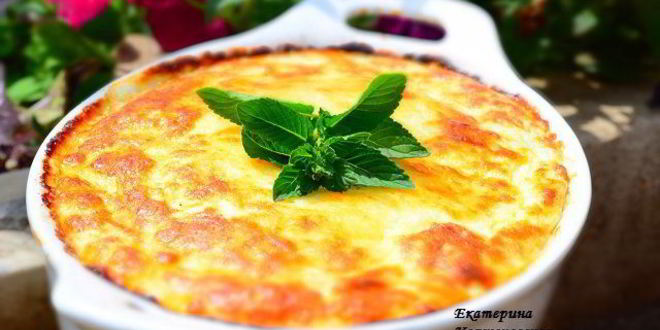 Рецепт кабачкового суфле под сырной шапкой