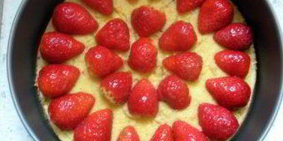 Шаг 8: клубничного торта-суфле поцелуй