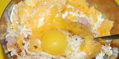 Шаг 3: куриного суфле с тыквой, сыром и творогом