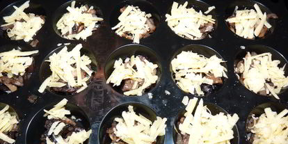 Шаг 4: мини-суфле из шампиньонов