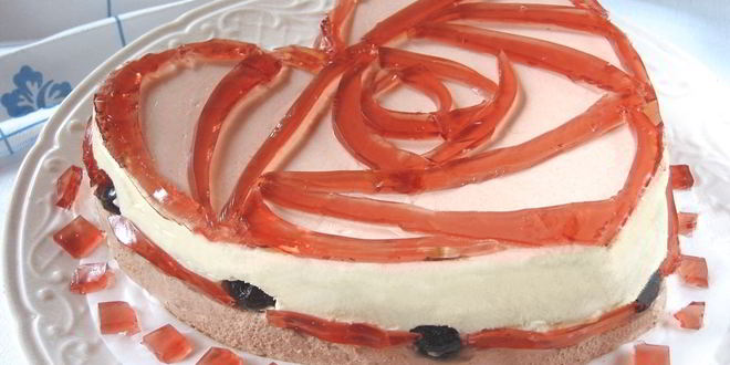 Рецепт нежного торта-суфле с вишней