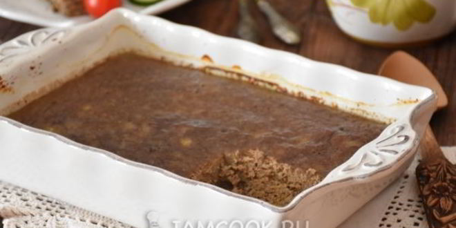 Рецепт печеночного суфле с овощами