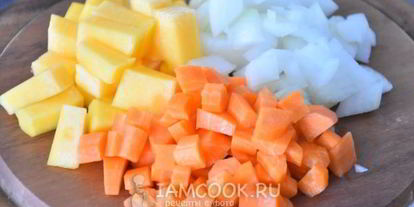 Шаг 3: печеночного суфле с овощами