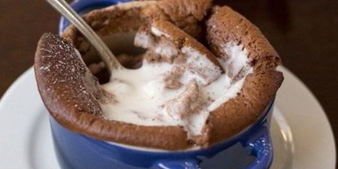 Рецепт Шоколадного суфле с кремом в духовке