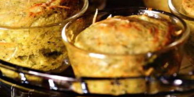 Рецепт суфле из брокколи и трех видов сыра