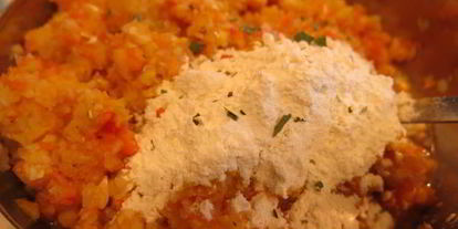 Шаг 3: суфле из овощей под маслятами в сметане