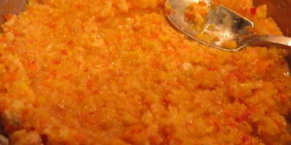 Шаг 4: суфле из овощей под маслятами в сметане