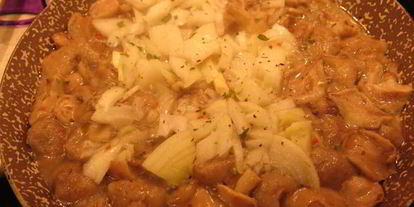 Шаг 8: суфле из овощей под маслятами в сметане