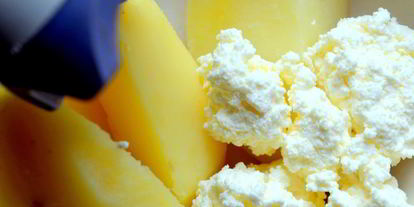 Шаг 1: творожно-картофельного суфле с кинзой