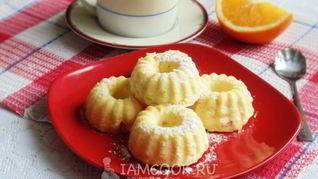 Рецепт Творожного суфле с апельсином в духовке