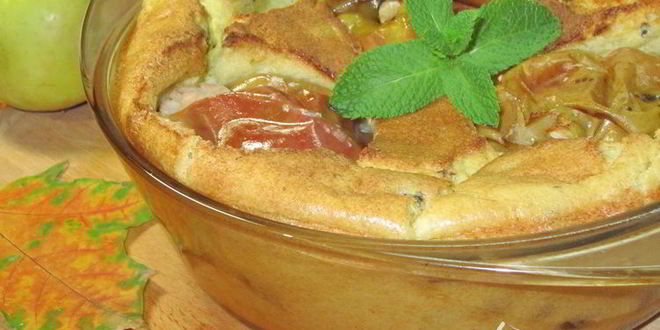 Рецепт яблок в манном суфле