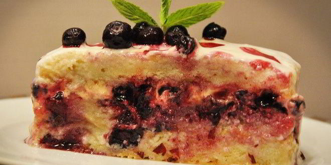 Рецепт тирамису с голубикой и апельсиновым кремом