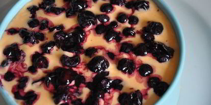 Шаг 3: тирамису с голубикой и апельсиновым кремом