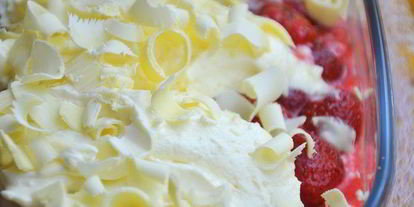 Шаг 4: тирамису с клубникой и белым шоколадом