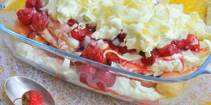 Шаг 5: тирамису с клубникой и белым шоколадом