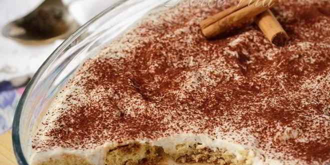 Рецепт тирамису с рикоттой, орехами и корицей