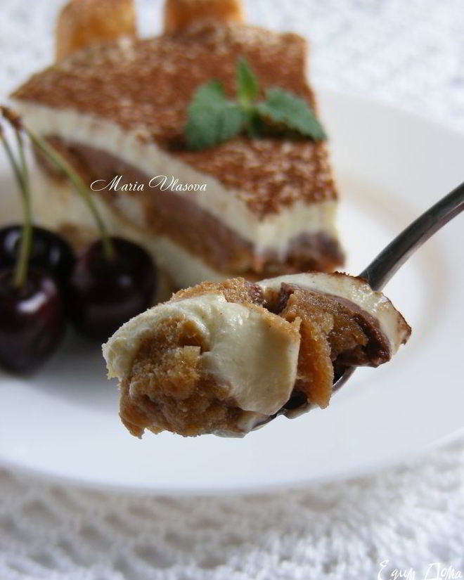 Рецепт торта-мороженого семифредо-тирамису