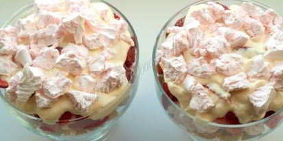 Шаг 5: клубничного десерта с зефиром