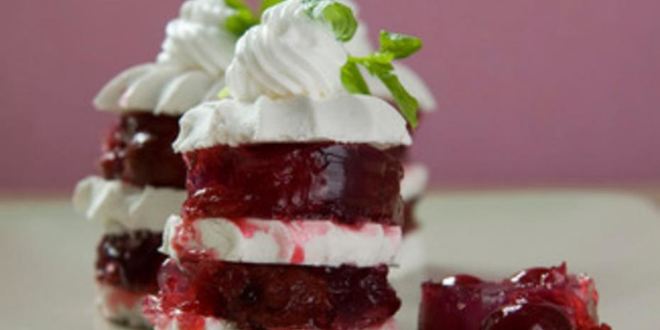 Рецепт вишневого желе с зефиром