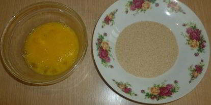 Шаг 5: аранчинь с горошкома и крабовыма мясома