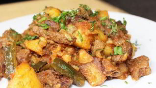 Рецепт Азу из говядины с солеными огурцами