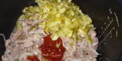 Шаг 1: азу из говядины в мультиварке