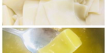 Шаг 3: бесбармачной лапши с рыбой в соусе песто