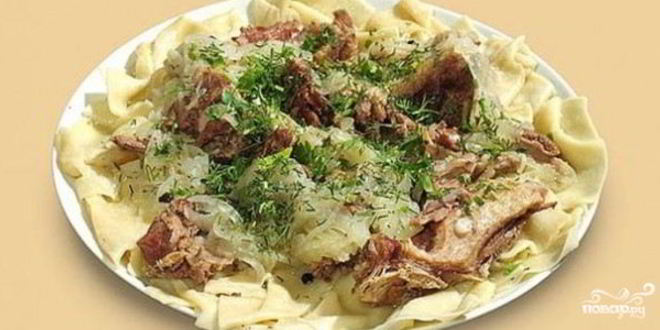 Рецепт бешбармака из баранины
