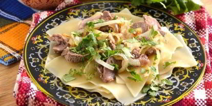 Шаг 9: бешбармака по-казахски