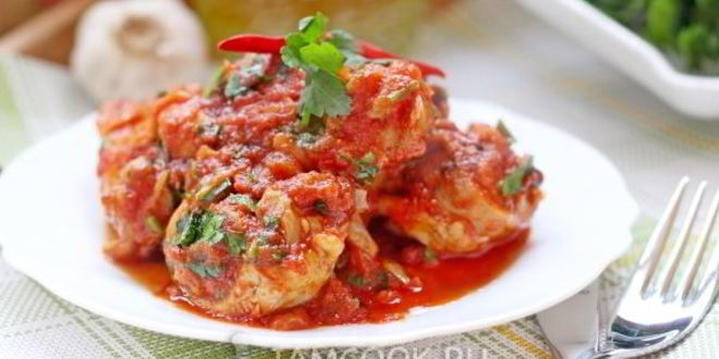 Рецепт Чахохбили из курицы в мультиварке