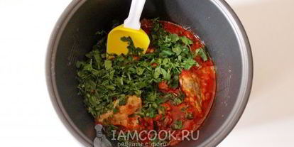 Шаг 7: чахохбили из курицы в мультиварке