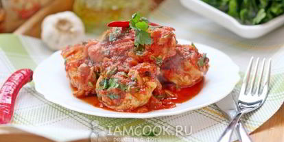 Шаг 9: чахохбили из курицы в мультиварке