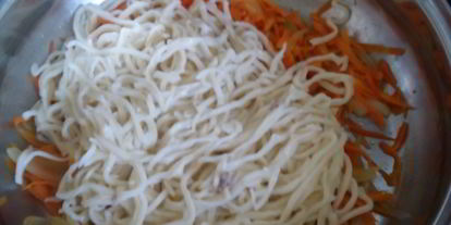 Шаг 2: домашней лапши с мясом