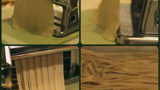 Рецепт Домашней пшенично-яичная лапша