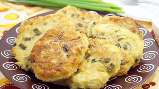 Рецепт Драников картофельных с зеленым луком