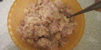 Шаг 1: драников с фаршем