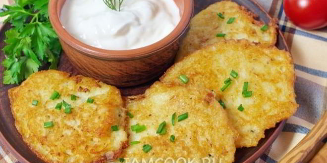 Рецепт драников с луком