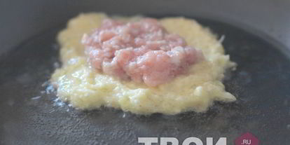 Шаг 4: драников с мясом