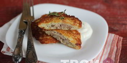 Шаг 7: драников с мясом