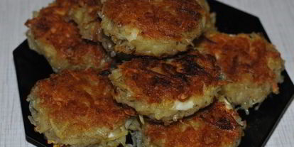 Шаг 4: драников с творожными шариками