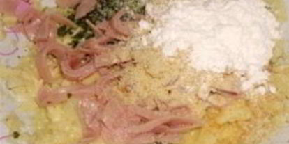 Шаг 3: драников с ветчиной и сыром