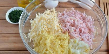 Шаг 1: драников с ветчиной