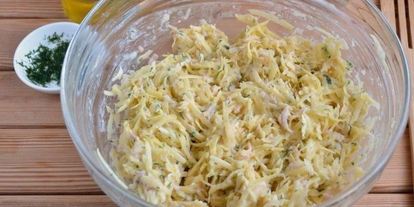 Шаг 3: драников с ветчиной