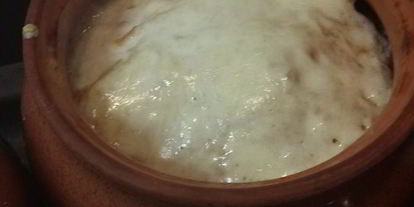 Шаг 5: драников, запеченных с грибами и мясом под сырным соусом