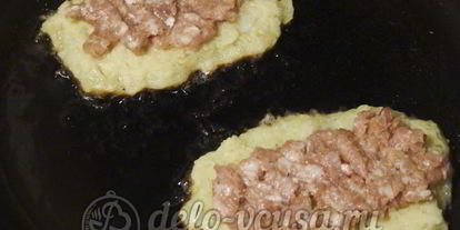 Шаг 8: картофельных драников с мясом