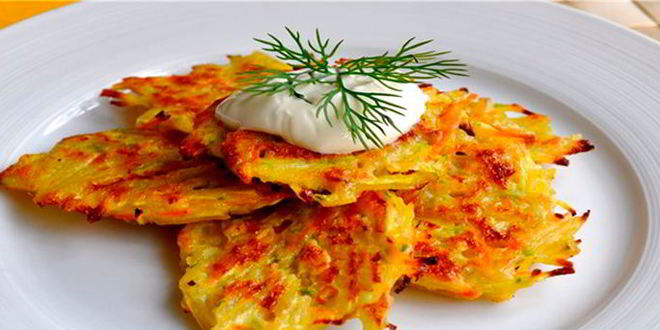 Рецепт картофельных драников с сыром